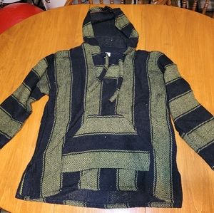 Authentic Mexican Baja Hoodie Size Medium